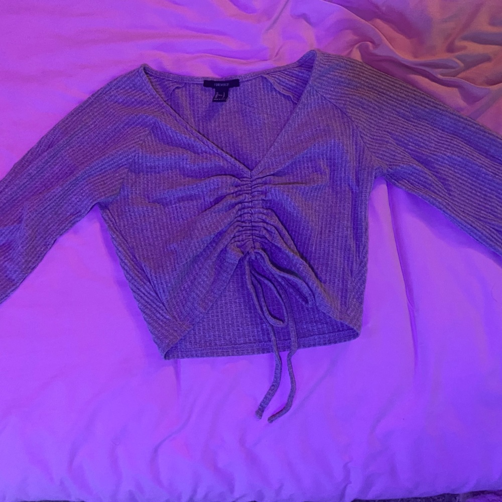 Long Sleeve Grey Top